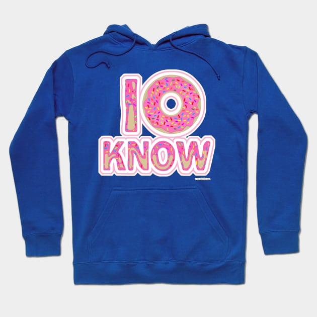 I Donut Know Hoodie by Tshirtfort